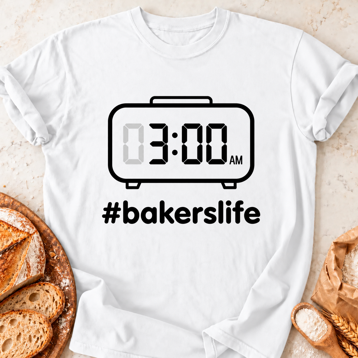 3AM Bakers Life T-Shirt — White