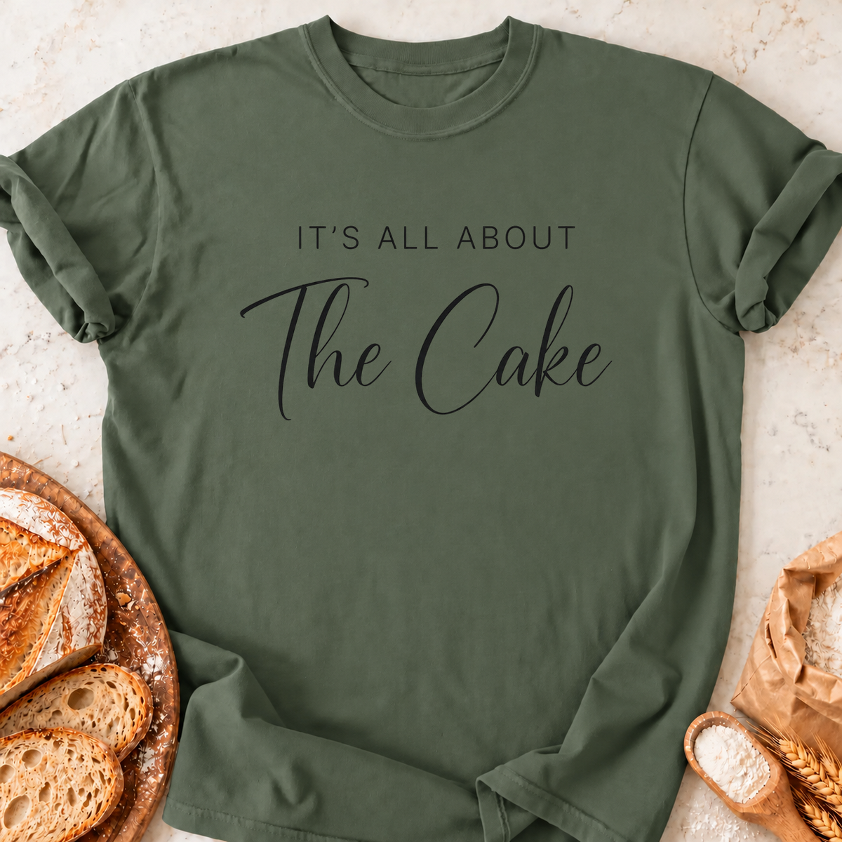 About the Cake T-Shirt — Military Green
