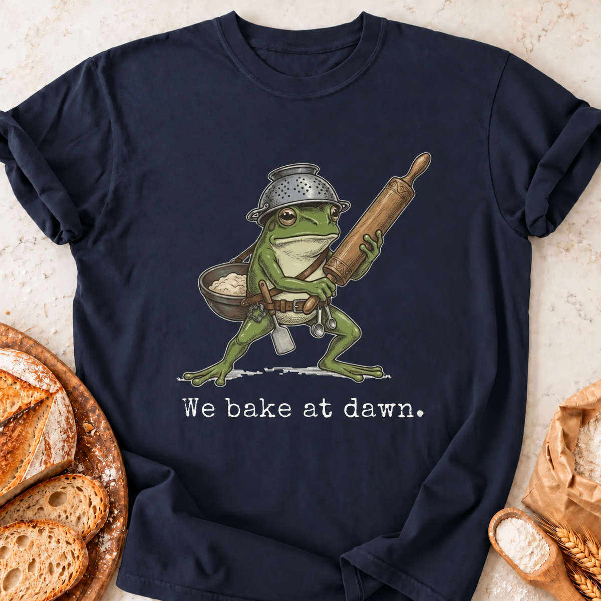 Bake at Dawn T-Shirt — Navy