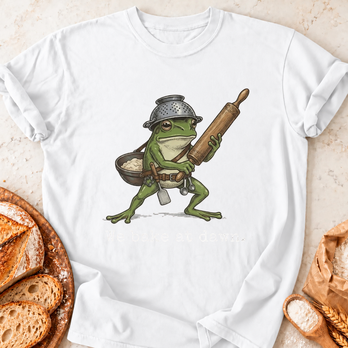 Bake at Dawn T-Shirt — White
