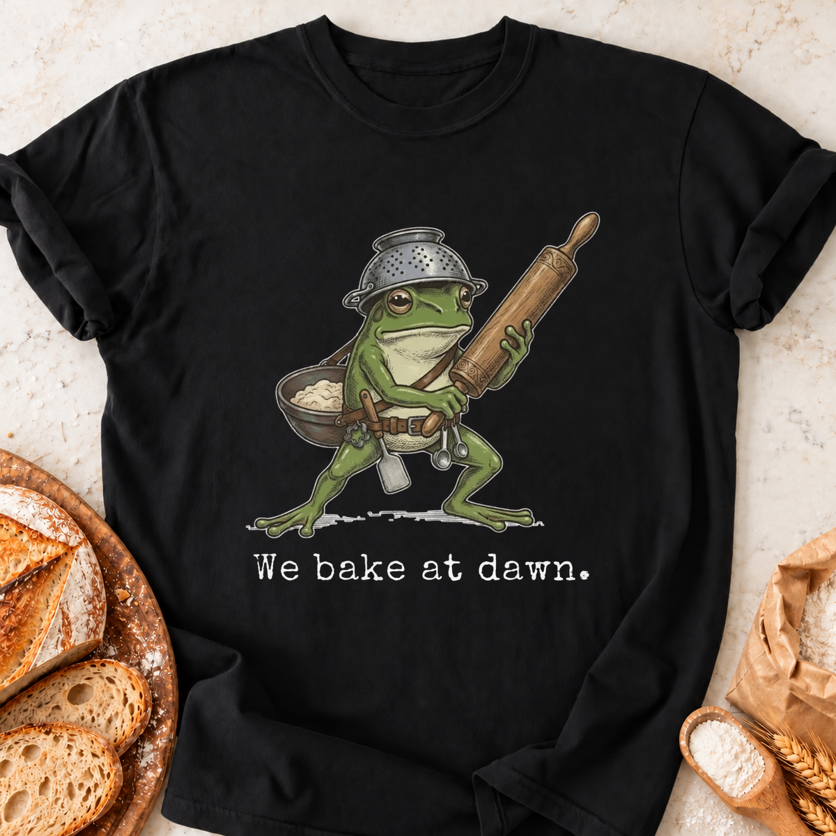 Bake at Dawn T-Shirt — Black