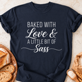 Baked With Sass T-Shirt — Navy