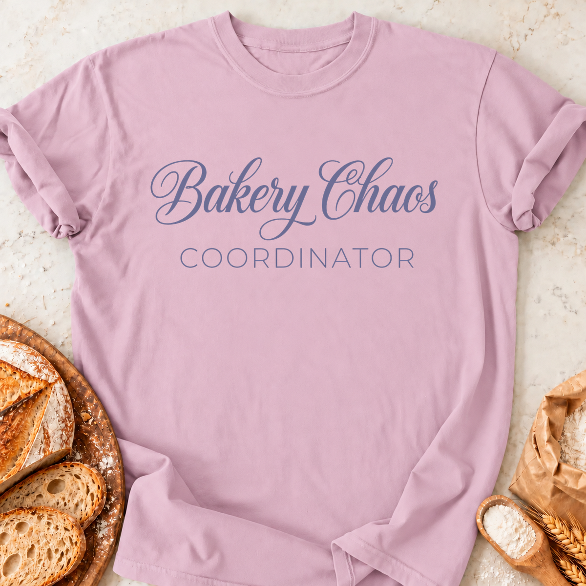 Bakery Chaos Coordinator T-Shirt — Light Pink
