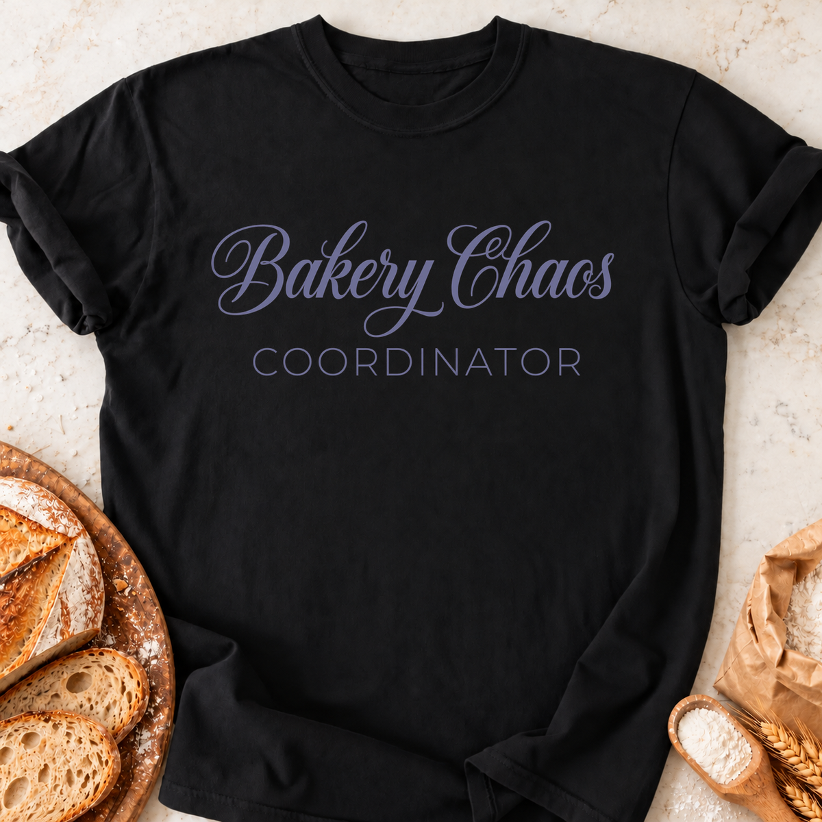 Bakery Chaos Coordinator T-Shirt — Black