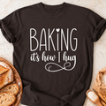 Baking Hug Swirl T-Shirt — Dark Chocolate