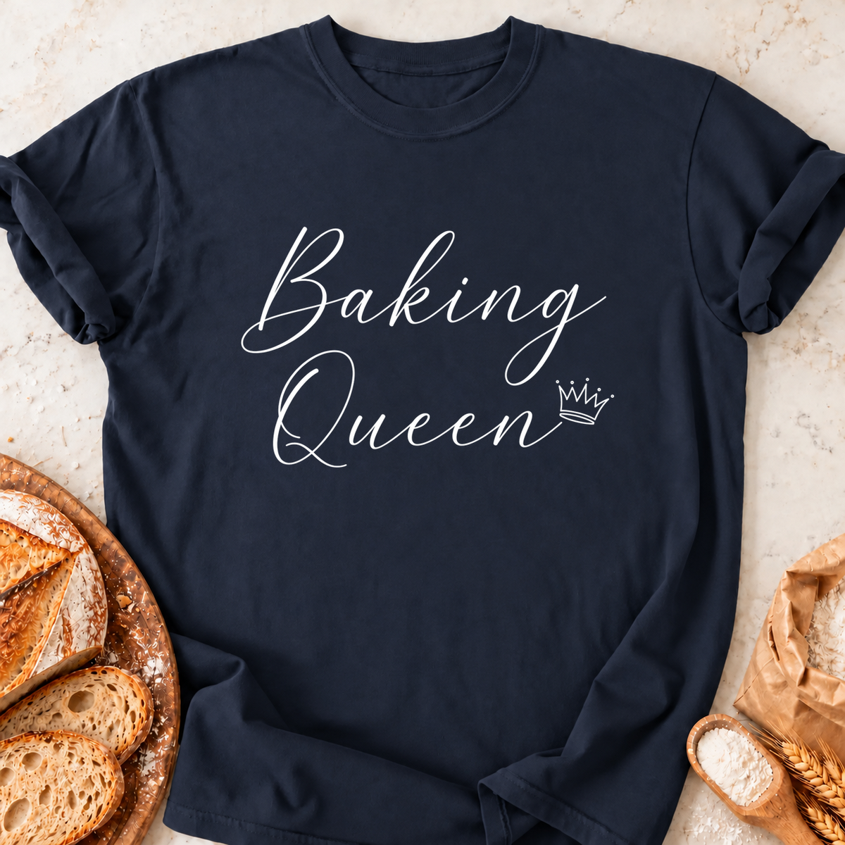 Baking Queen T-Shirt — Navy
