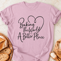Baking World Better T-Shirt — Light Pink