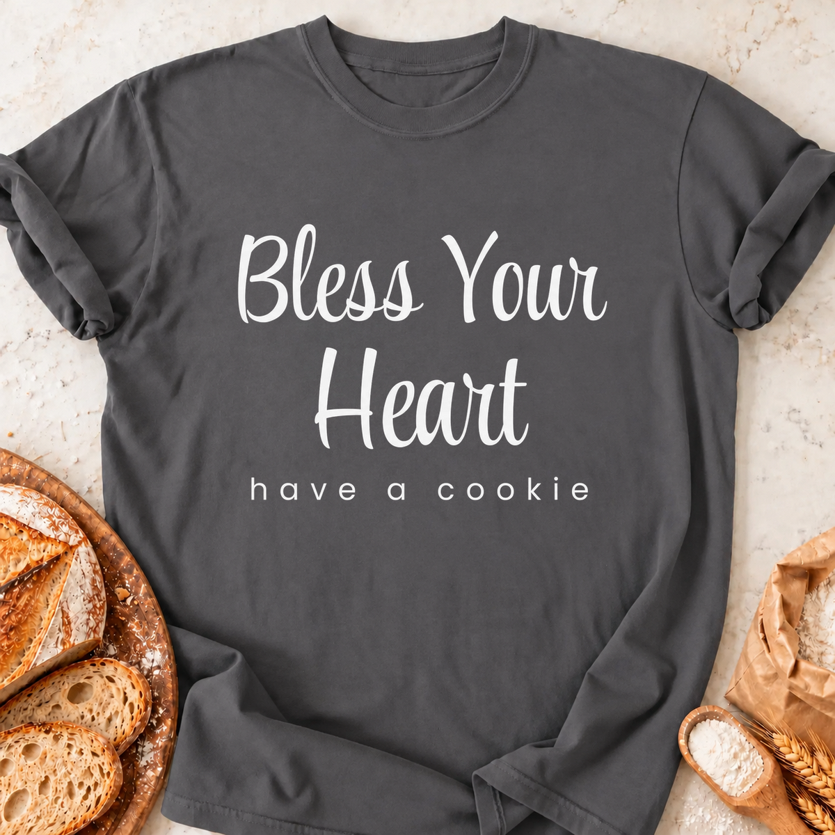 Bless Your Heart T-Shirt — Charcoal