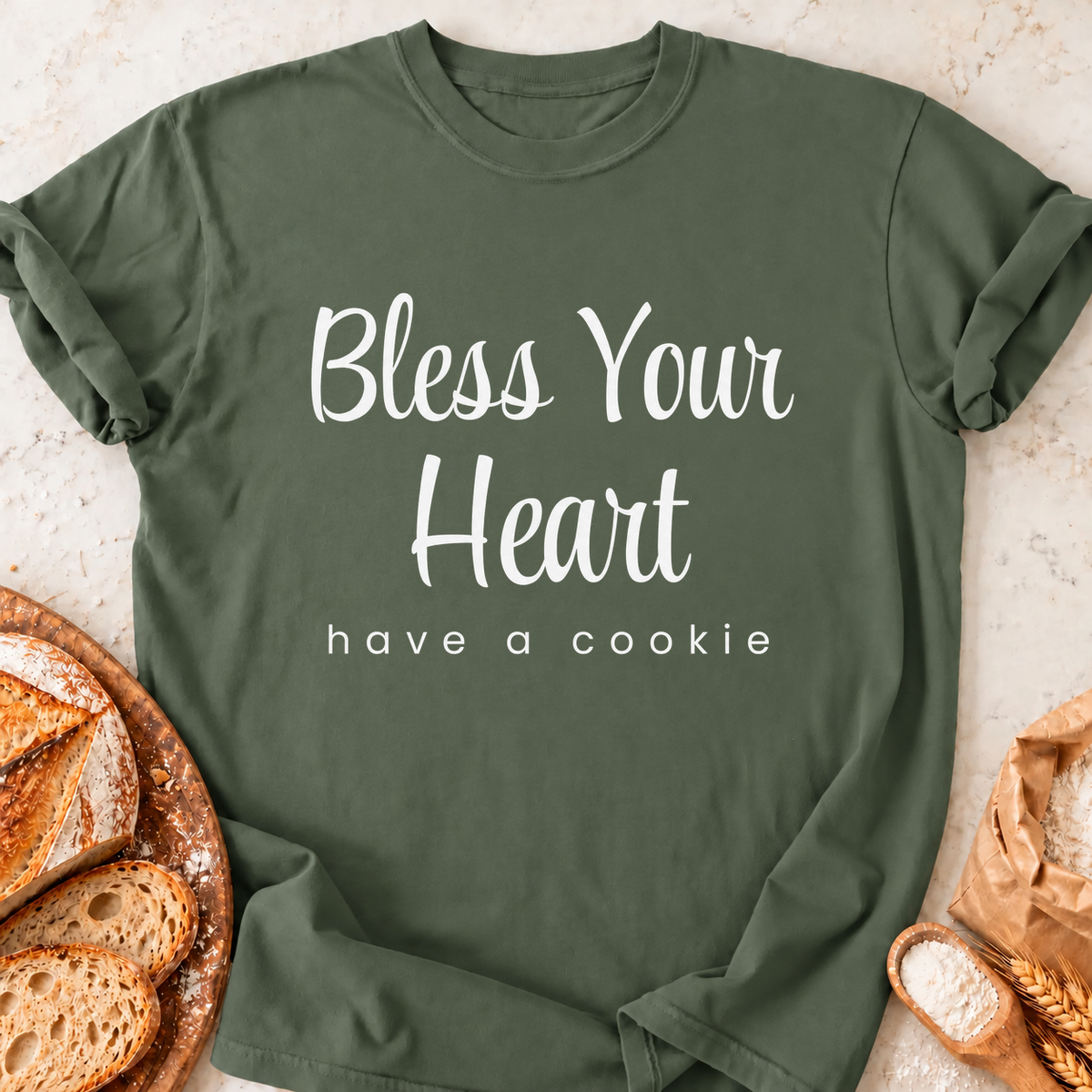 Bless Your Heart T-Shirt — Military Green