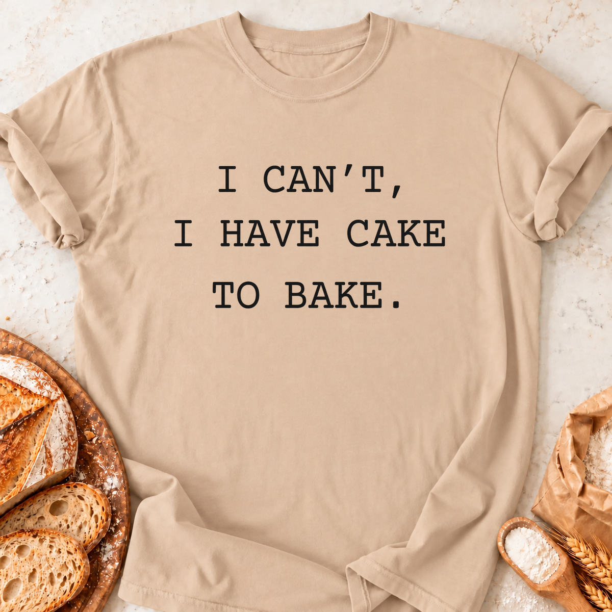 Cake to Bake T-Shirt — Natural