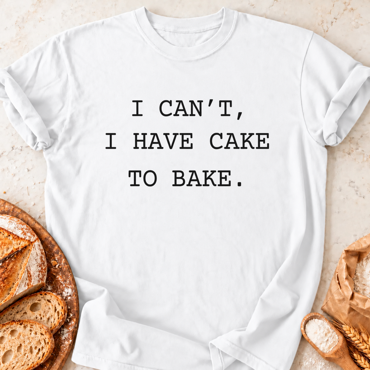 Cake to Bake T-Shirt — White