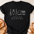 Choose Your Weapon T-Shirt — Black