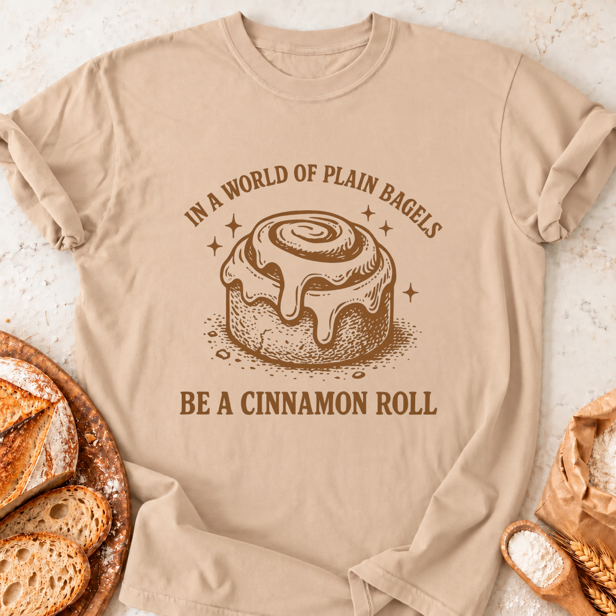 Cinnamon Roll T-Shirt — Natural