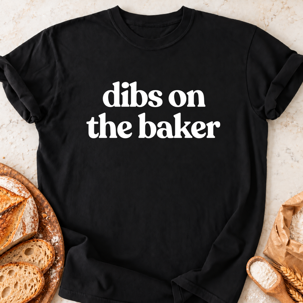 Dibs on the Baker T-Shirt — Black