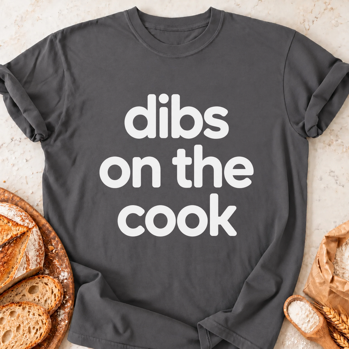 Dibs on the Cook T-Shirt — Charcoal