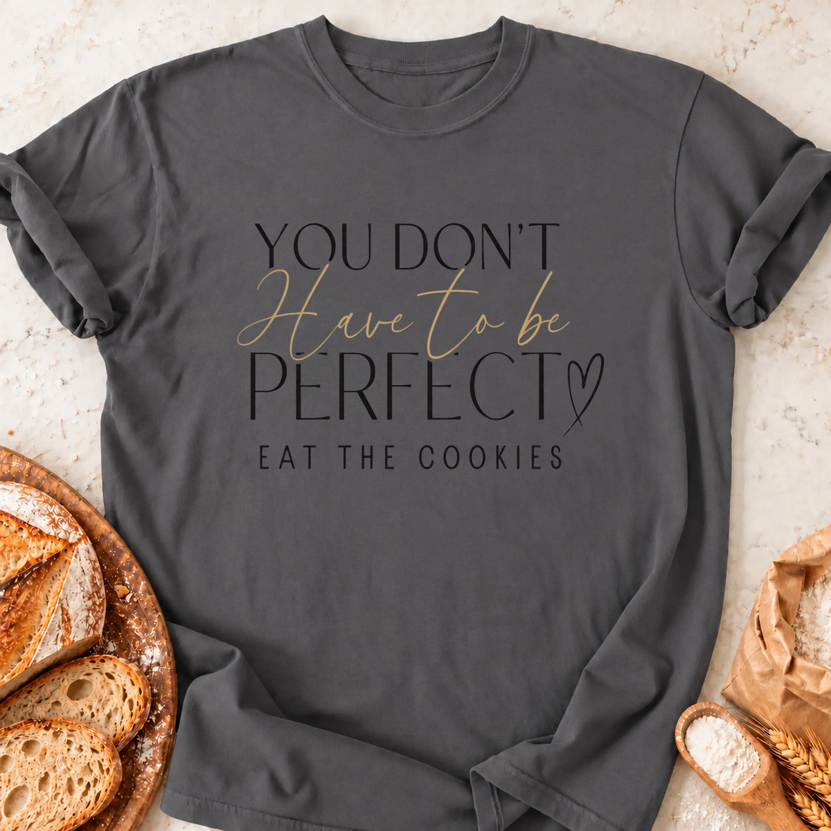 Eat the Cookies T-Shirt — Charcoal