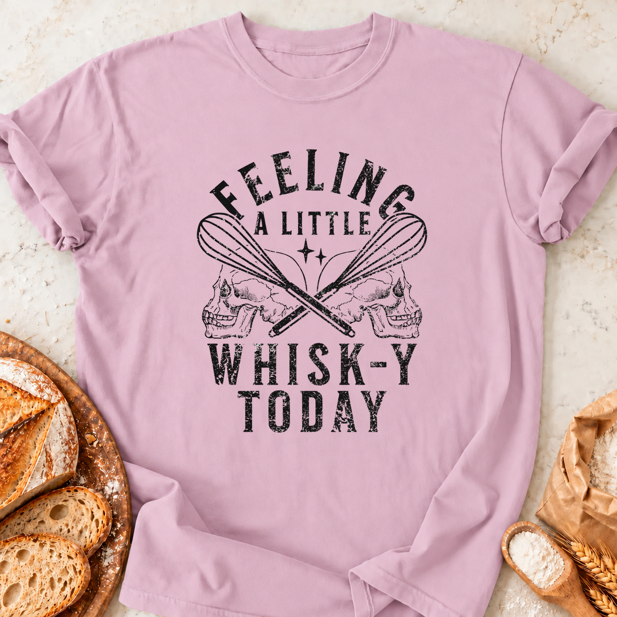 Feeling Whisk-y T-Shirt — Light Pink