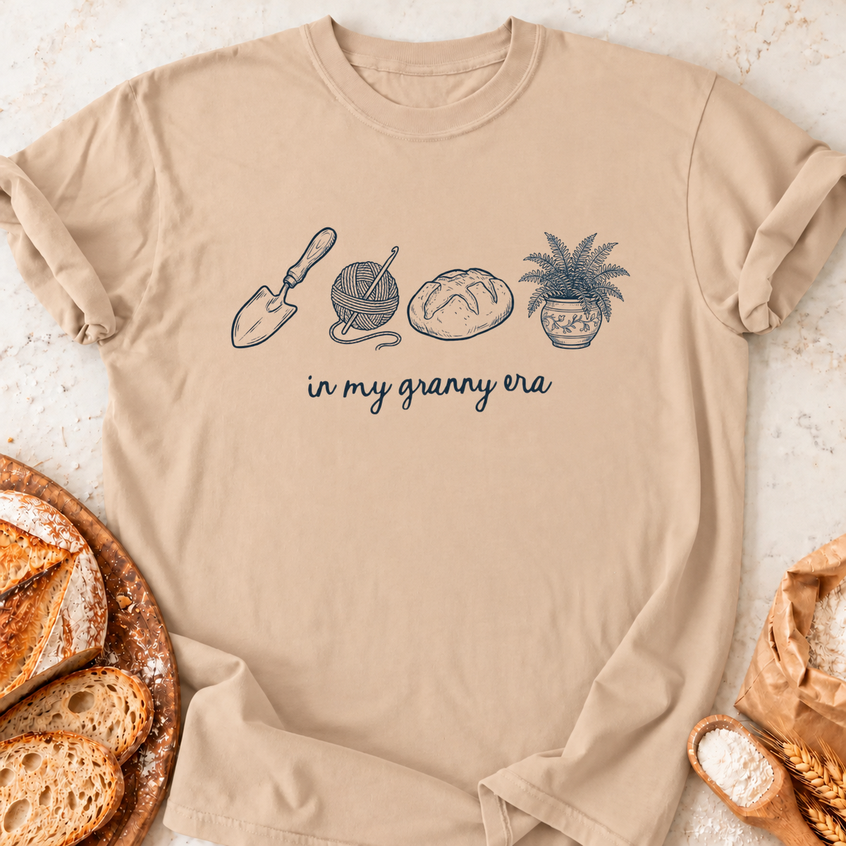 Granny Era T-Shirt — Natural