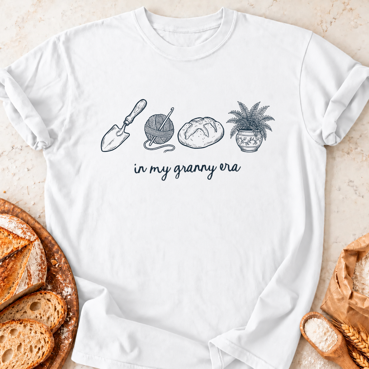 Granny Era T-Shirt — White