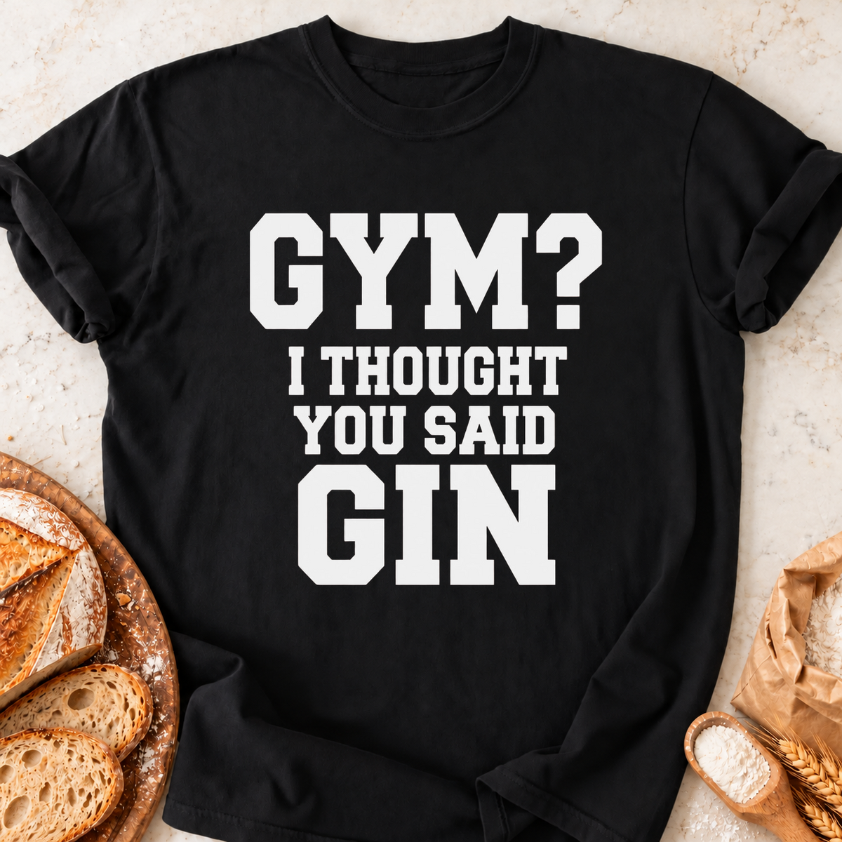 Gym Said Gin T-Shirt — Black