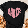 Heart Baker T-Shirt — Black