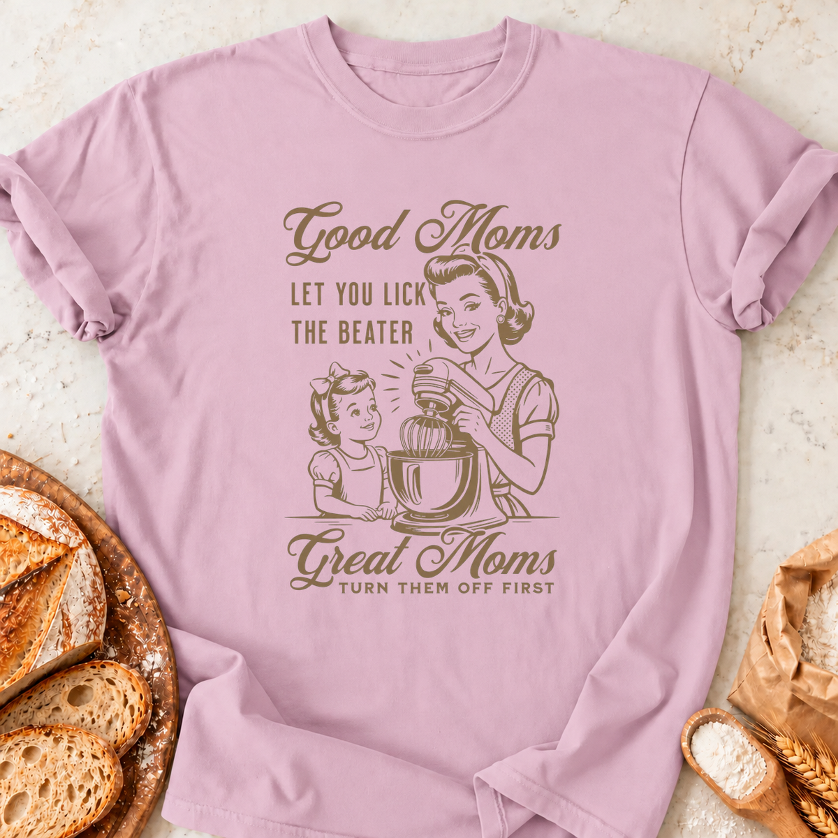 Lick the Beater T-Shirt — Light Pink