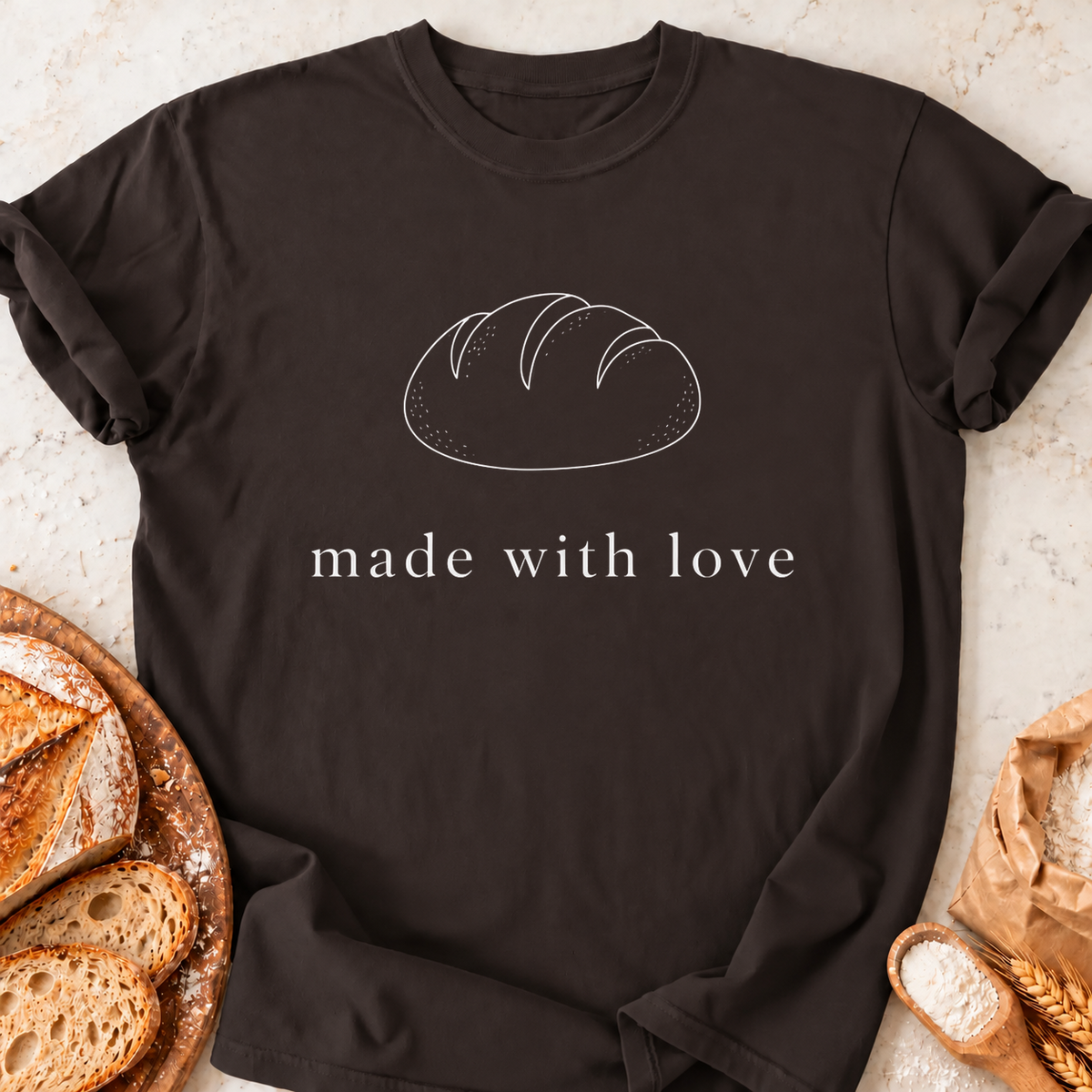 Made With Love T-Shirt — Dark Chocolate