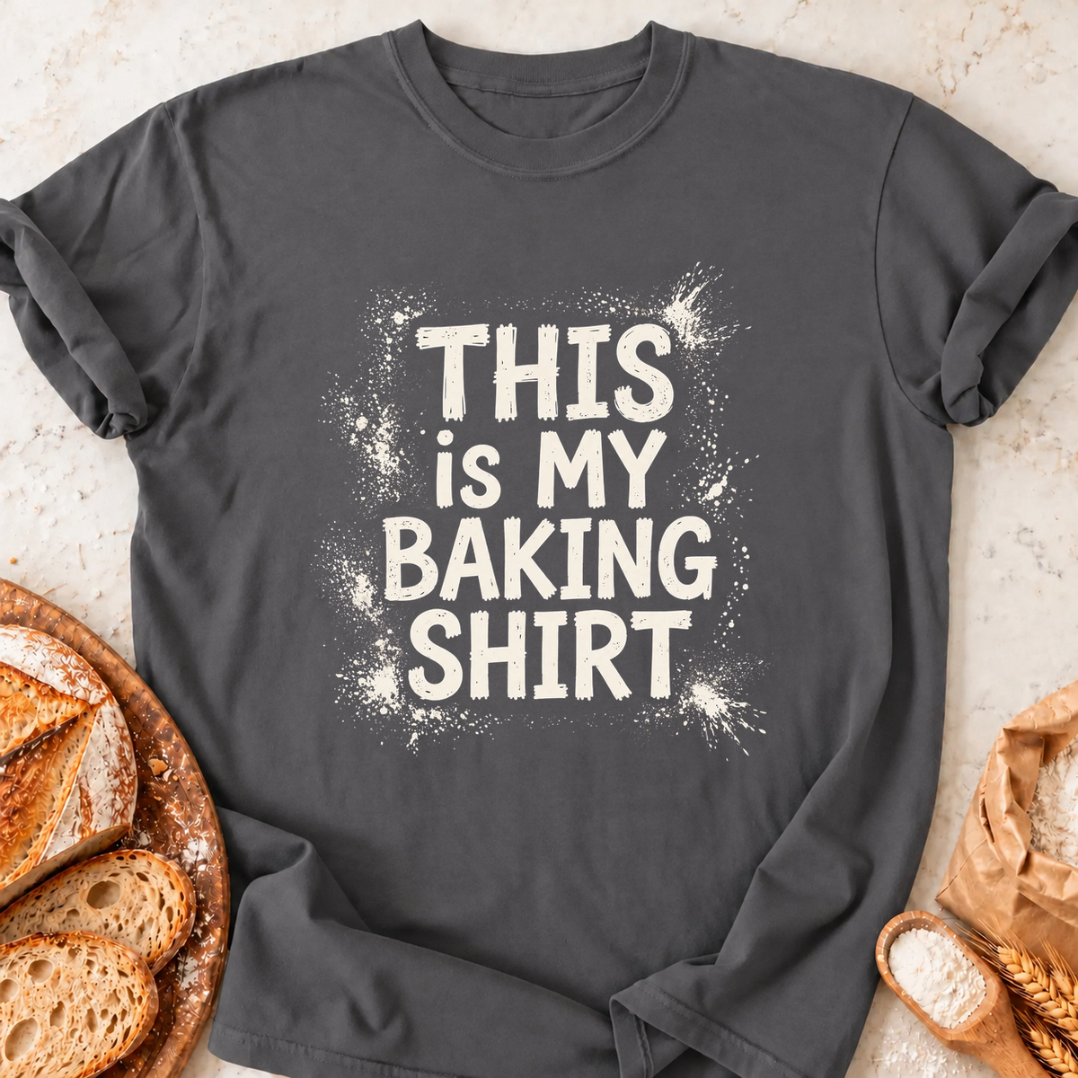 My Baking Shirt T-Shirt — Charcoal