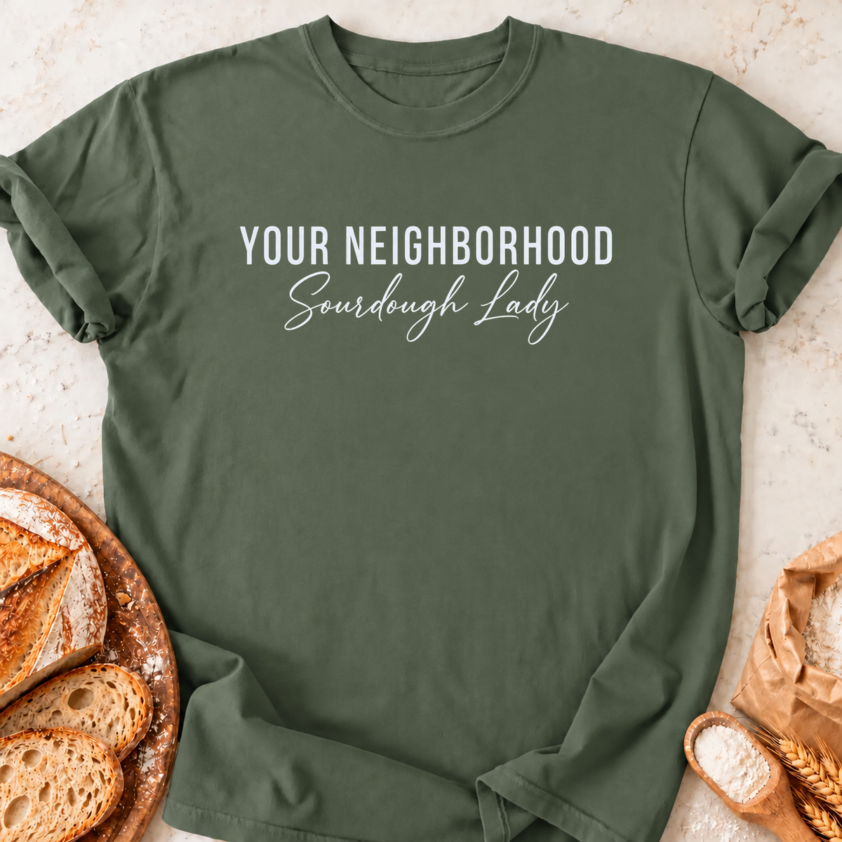 Neighborhood Sourdough Lady T-Shirt — Military Green