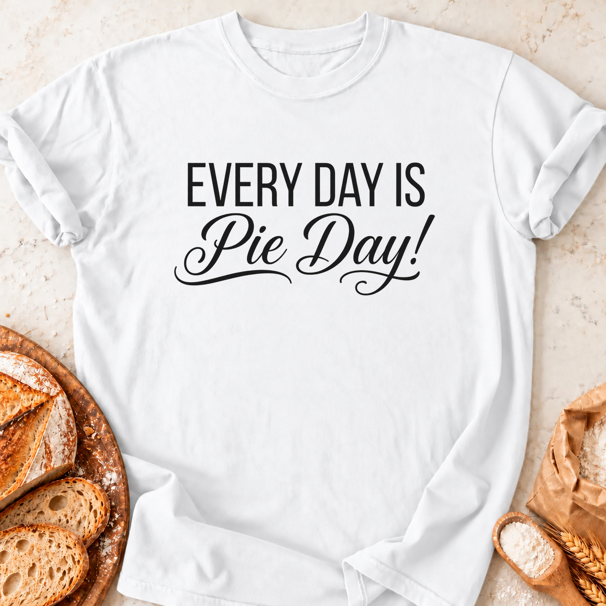 Pie Day T-Shirt — White