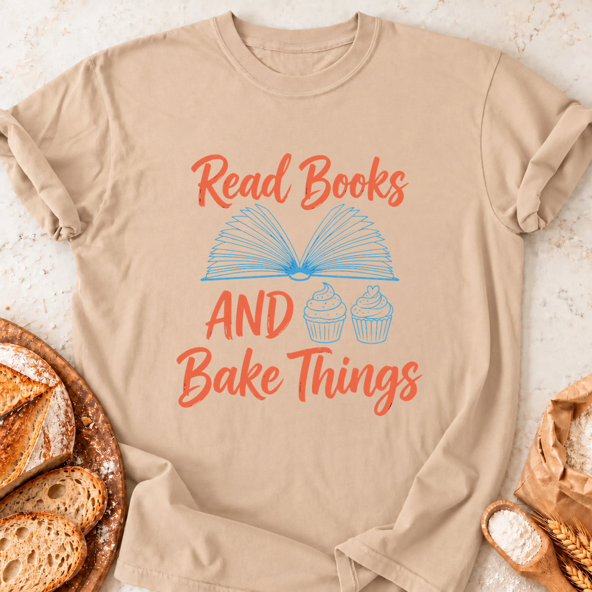Read And Bake T-Shirt — Natural