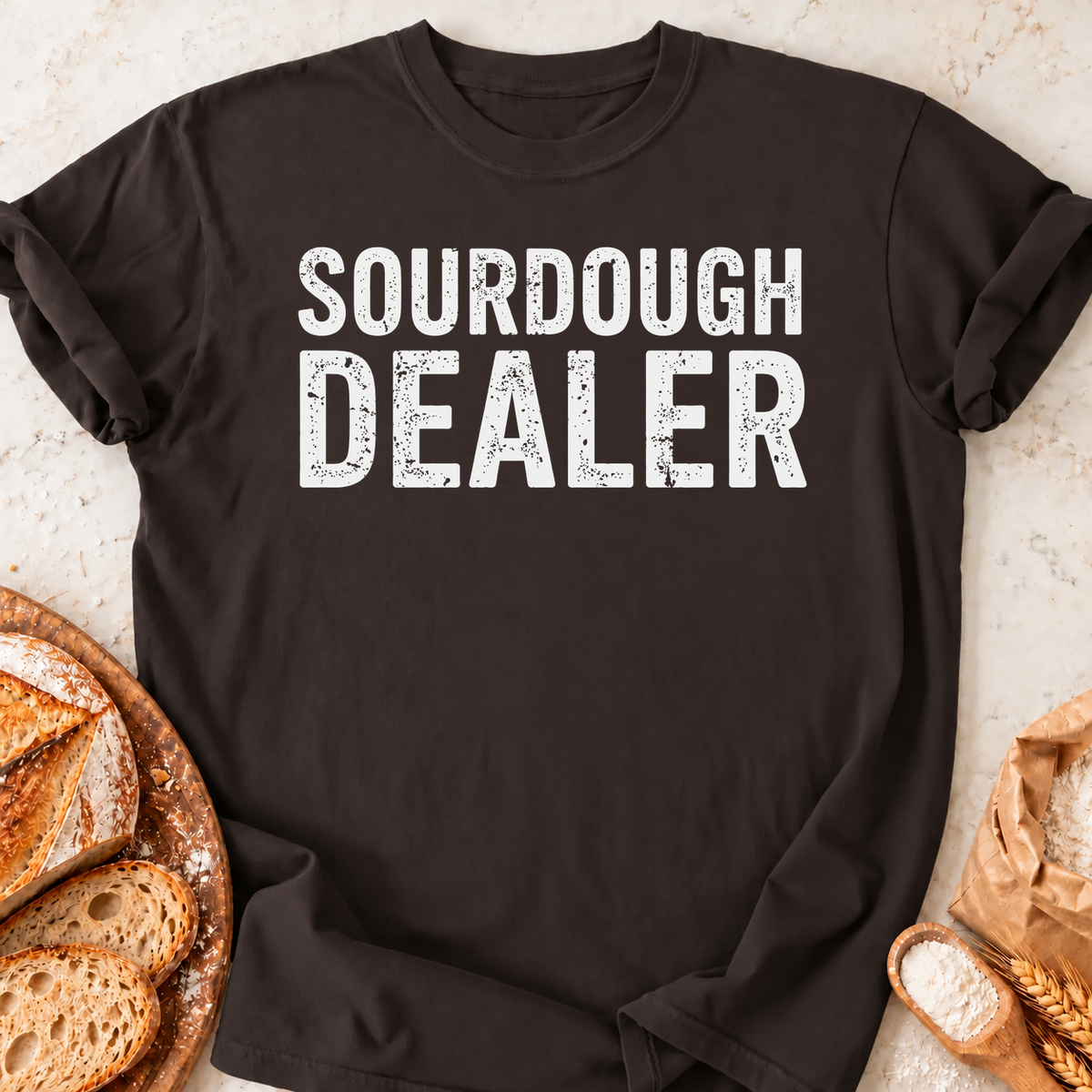 Sourdough Dealer T-Shirt — Dark Chocolate
