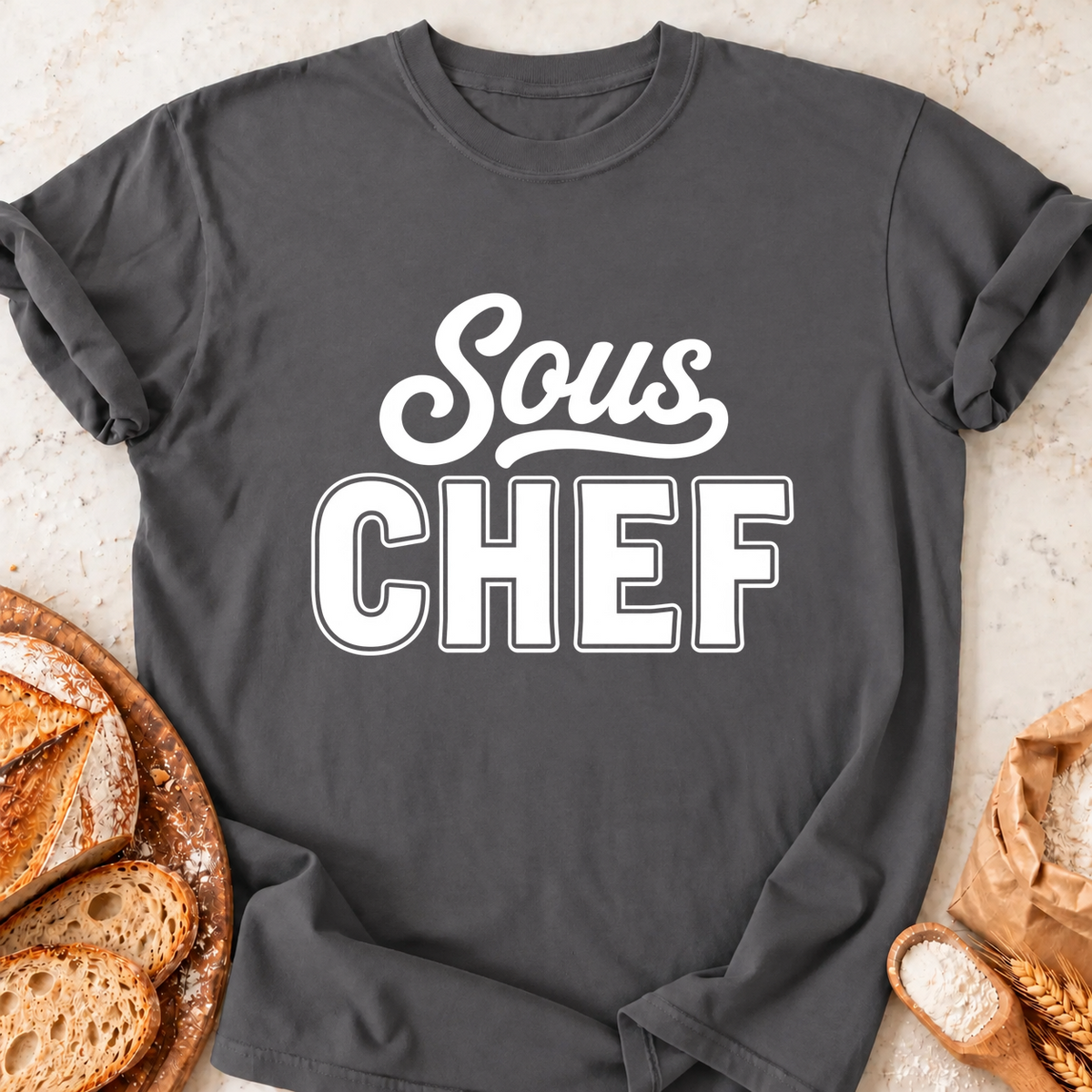 Sous Chef T-Shirt — Charcoal