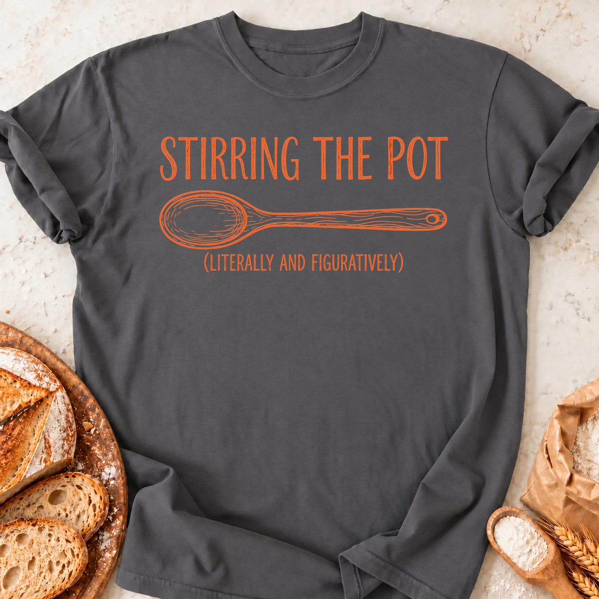 Stirring the Pot T-Shirt — Charcoal