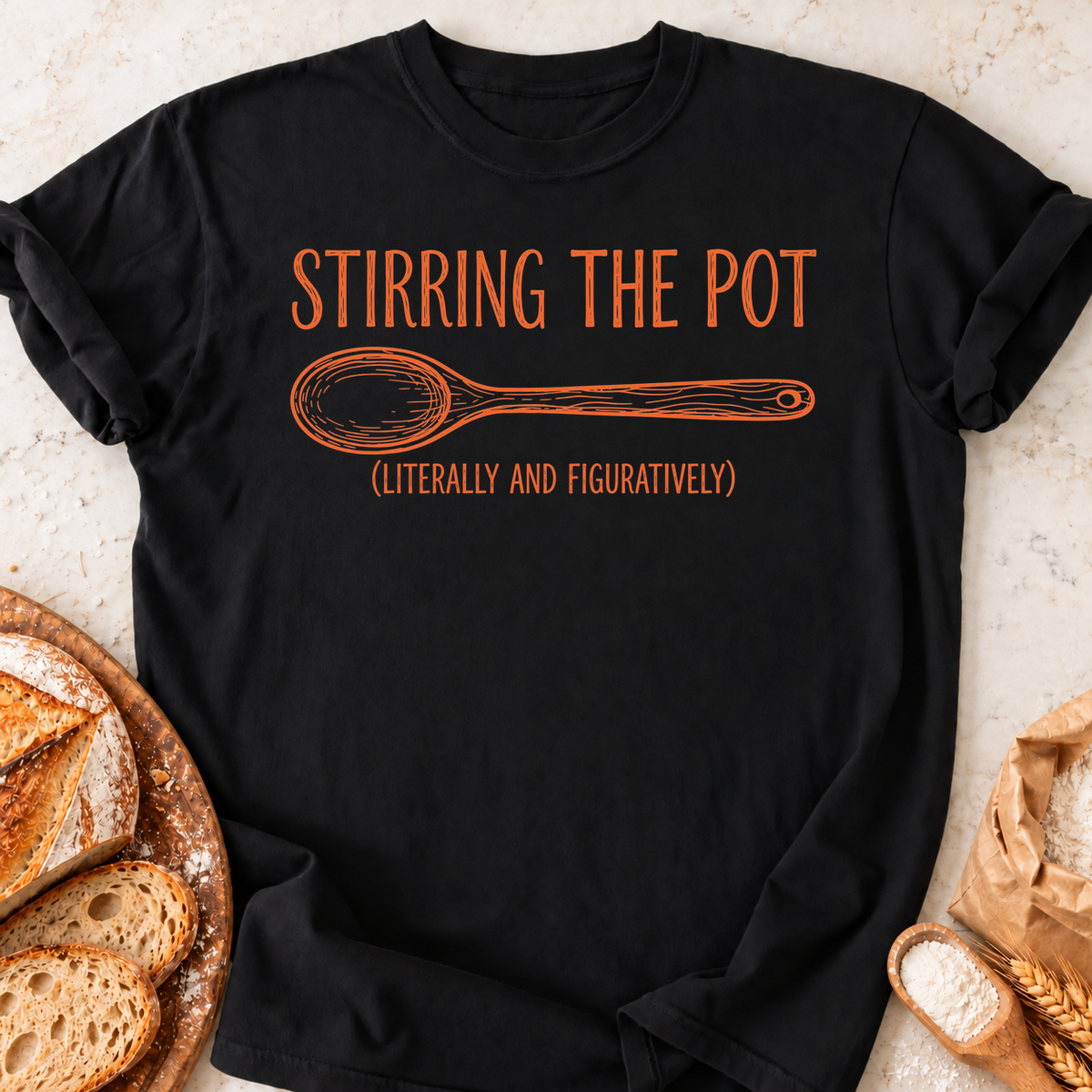 Stirring the Pot T-Shirt — Black