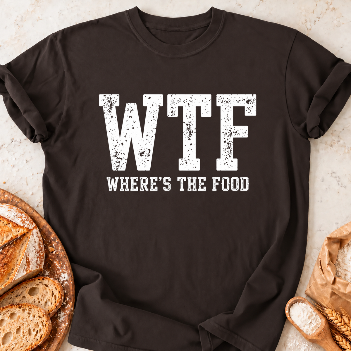 Where's the Food T-Shirt — Dark Chocolate